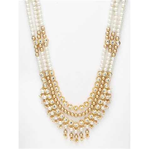 Buy RUBY RAANG STUDIO Ruby Raang Gold and Kundan Neckpiece Online