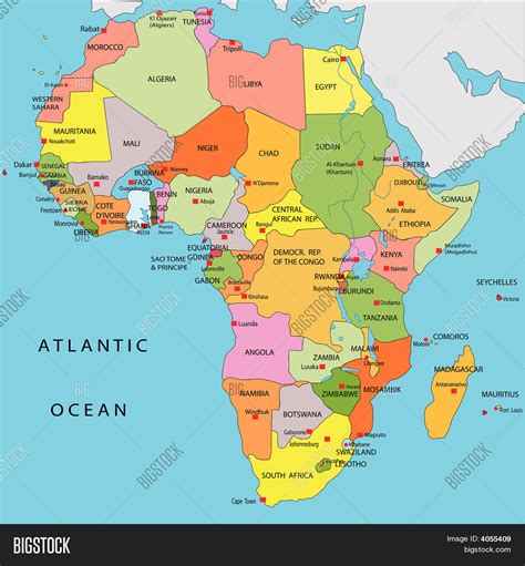 Political Map Africa Vector & Photo (Free Trial) | Bigstock