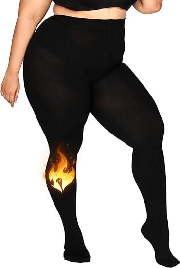 Buy SHAPERX Winter Pantyhose Tights for Women High Waist Control Top ...