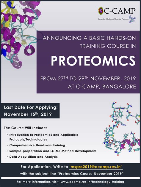 Proteomics: A Basic course | CCAMP