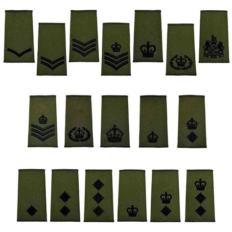 british army rank slides – The Military Surplus Store