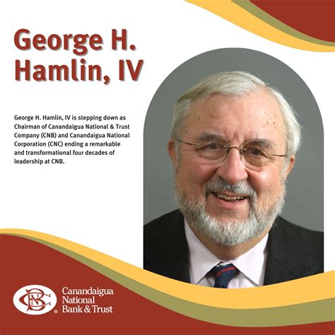 Canandaigua National Bank & Trust on LinkedIn: George H. Hamlin, IV is ...