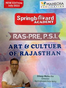 Mahecha Springboard Academy RAS-PRE PSI Art & Culture Of Rajasthan New ...