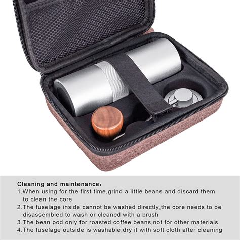 Buy MISETTO Manual Coffee Grinder Capacity 25g with CNC Stainless Steel ...