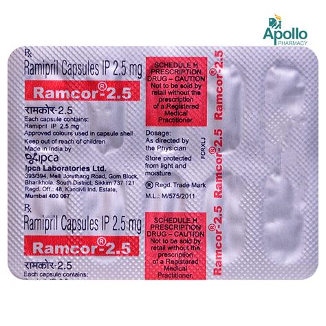 Ramcor-2.5 Capsule 10's Price, Uses, Side Effects, Composition - Apollo ...