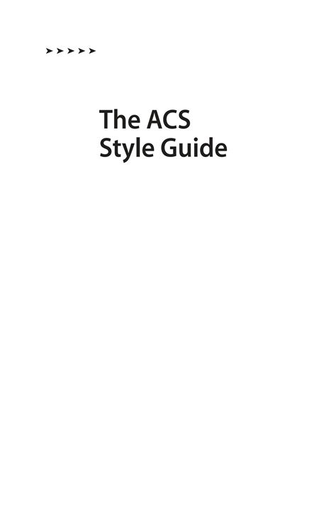 SOLUTION: Acs style guide - Studypool