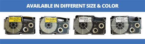 LIVYU LIFE 18mm Tape Compatible Label Tape Replacement for Casio KL-120 ...