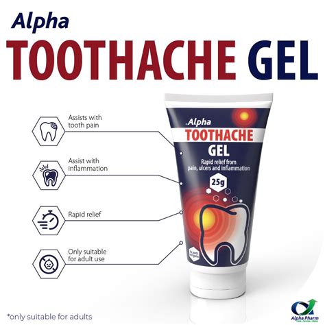 Alpha Pharm Group on LinkedIn: Alpha Toothache Gel, is specially formulated to relieve pain by ...