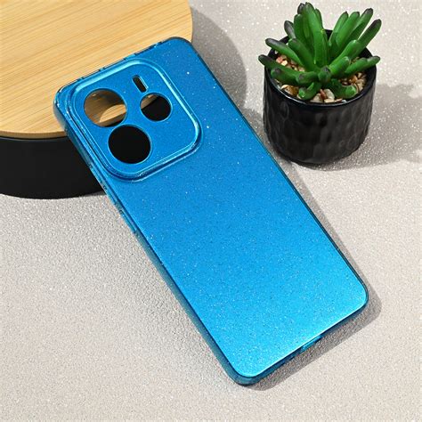 Maska(futrola) Sparkle Dust za Xiaomi Redmi Note 14 5G svetlo plava ...