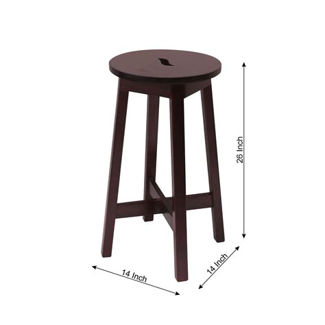 Leaf Pattern Dark Stool