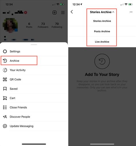 How to use the Instagram archive for posts, stories, and live broadcasts