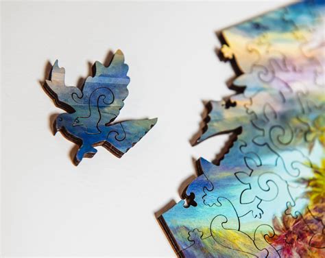 Wood puzzle for adults 700 pcs Custom jigsaw puzzles Peace on | Etsy