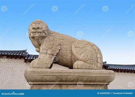 Haechi,Statue of a Mythological Lion-like Animal at Gyeongbokgung ...