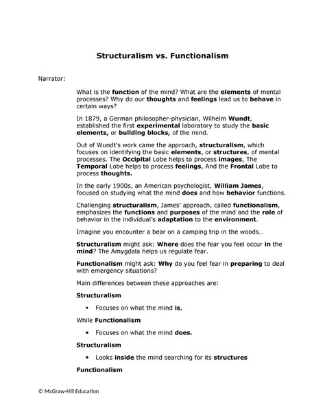 Image result for Structuralism Vs Functionalism Explained