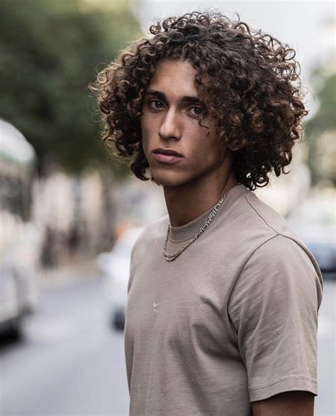 3a Curly Hair, Long Curly Hair Men, Curly Hair Model, Men Haircut Curly ...