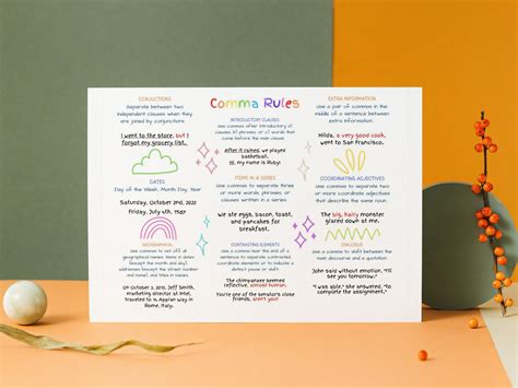 Image result for Comma Rules PDF