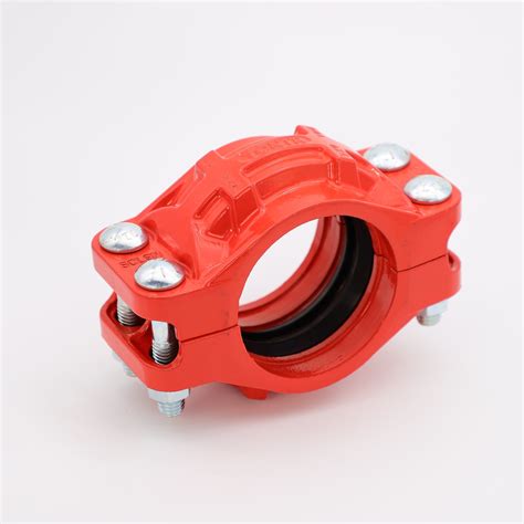 Grooved Fire Pipe Fitting 1-1/4" Pipe Coupling Grooved Rigid Couplings ...