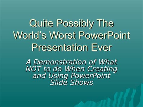 Image result for Example of Bad PowerPoint Teaching
