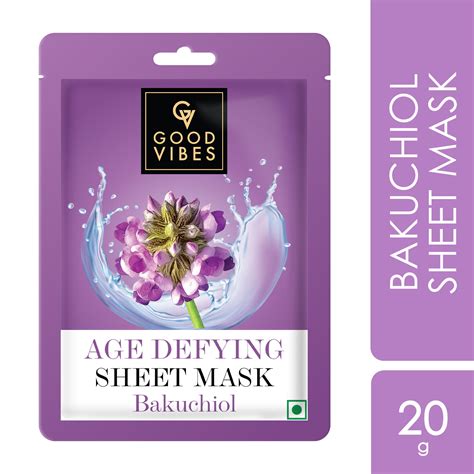 Bakuchiol Age Defying Sheet Mask – Good Vibes