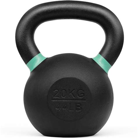 Yes4All Powder Coated Cast Iron Competition Kettlebell - 20 kg / 44 lb ...