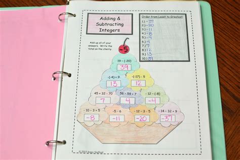Image result for 7th Grade Math Interactive Notebook