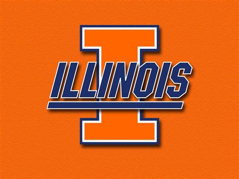 Logo of the Illinois Fighting Illini on an orange background.