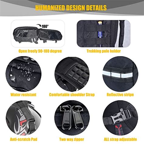 Sresk Motorcycle Backpack, Motorcycle Helmet Backpack for Men, Large ...