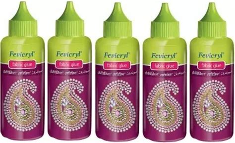 Flipkart.com | Pidilite Fevicryl Fabric Glue 80ML Pack of 5 - STICK