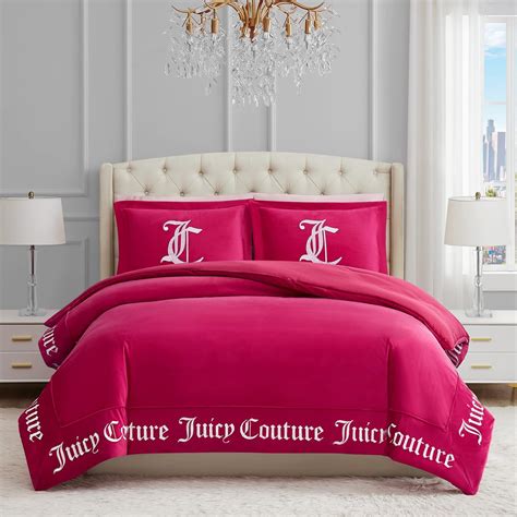 Juicy Couture - Comforter Set - Gothic Design Bedding - Queen - 3 Piece ...