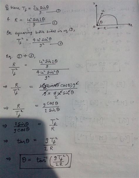 If the time of flight of a bullet in a horizontal range r is t then the ...
