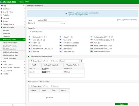 Image result for FortiGate Application Control Signatures
