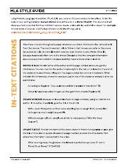 Image result for MLA Style Guide PDF
