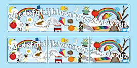 Alphabet Display Banner