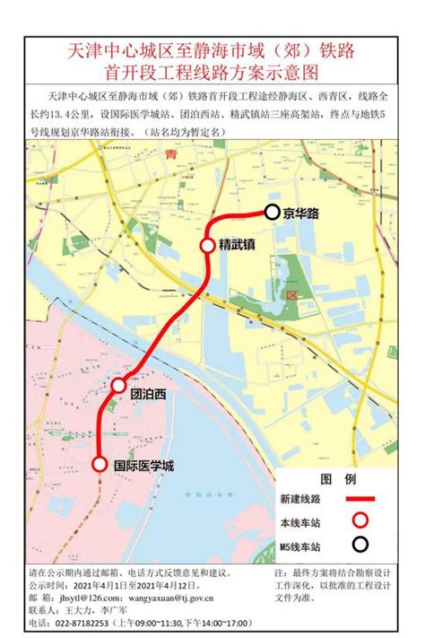 天津这条市域铁路线路方案公示！_新浪天津_新浪网