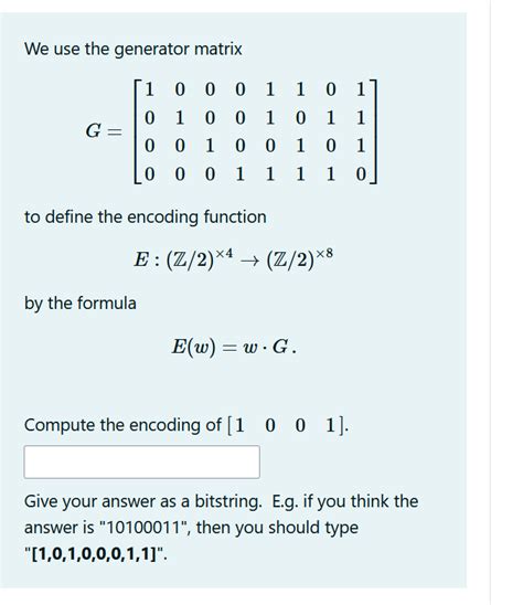 Image result for Generator Matrix