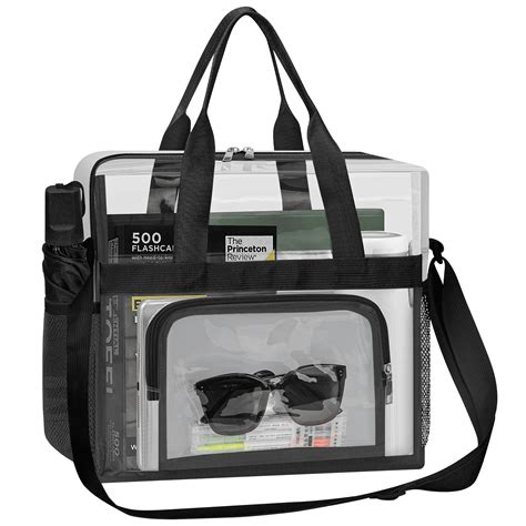 Clear Bag Stadium Approved 12x12x6, Clear Tote Bag with Reinforced ...