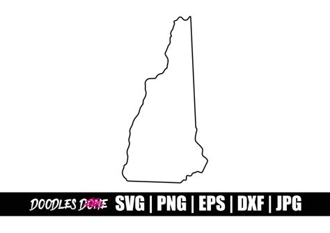 New Hampshire Outline SVG Cut File Graphic by 312citymockups · Creative Fabrica - outline of new hampshire