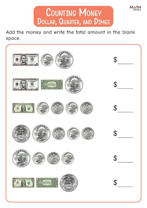 Worksheets for Learning Money 的图像结果