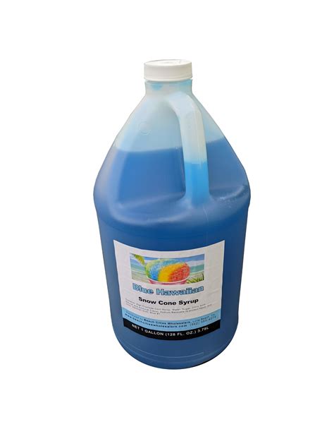 Snow Cone Syrup - Blue Hawaiian - Ready To Use - 1 gallon (1 count ...