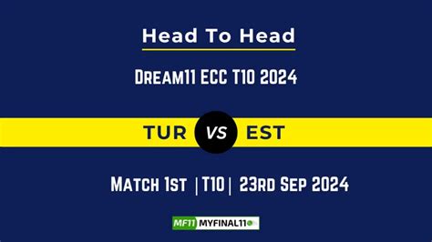 TUR vs EST Player Battle, Head to Head Team Stats, Team Record ...