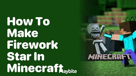 How to Use Firework Stars in MC 的图像结果