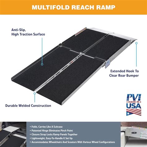 Prairie View Industries MULTIFOLD REACH 8-ft x 30-in Aluminum Portable ...