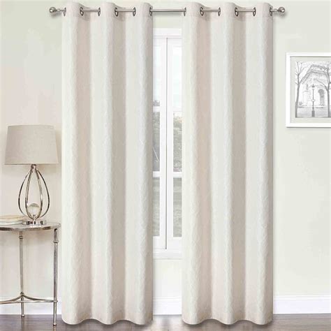2-Pack Cillian Beige Light Filtering Grommet Curtain Panel Set, 84"