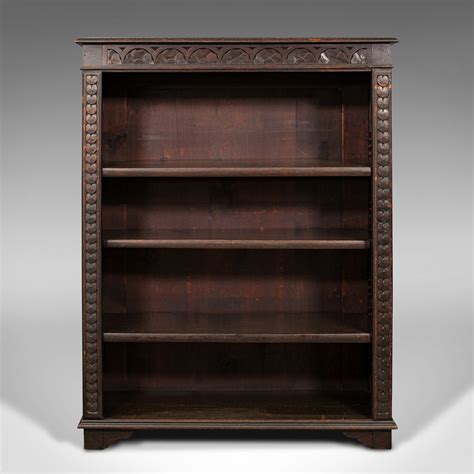 Antique Book Case, English, Oak, Bookshelf Cabinet, Gothic Revival ...