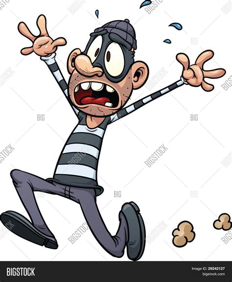 Vector y foto Ladrón Asustado (prueba gratis) | Bigstock