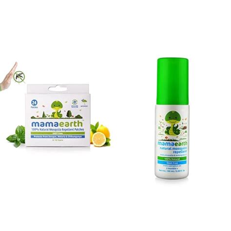 Mamaearth Natural Repellent Mosquito Patches for Babies, White, 24 ...