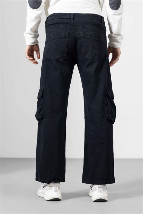 Black Mens Cargo Pants 8 Pockets – Gritstones