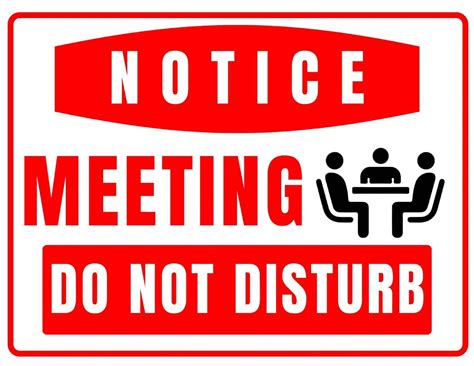 Free Printable Do Not Disturb Sign Templates [PDF, Word]