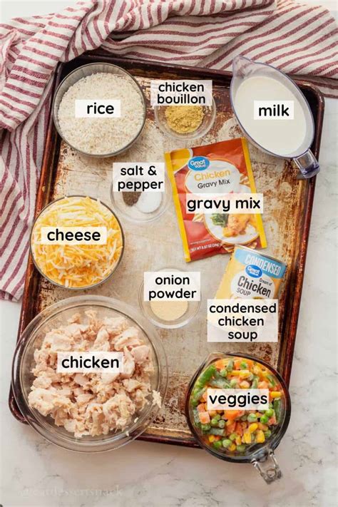 Chicken Rice and Veggies Casserole | Eat Dessert Snack