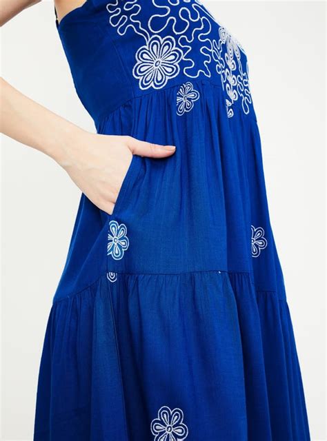 Buy Women Embroidered Tiered Boho Dress Online at just Rs. 1199.0 ...